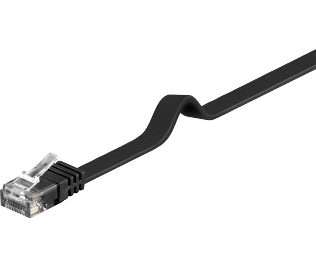 Cablu UTP Cat6 patch cord 7m cupru negru Goobay