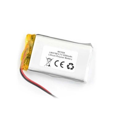 Acumulator Lithium Poliymer 06034 2200mAh 1S 3.7V cablu 50mm 59x37x9mm AKYGA Battery