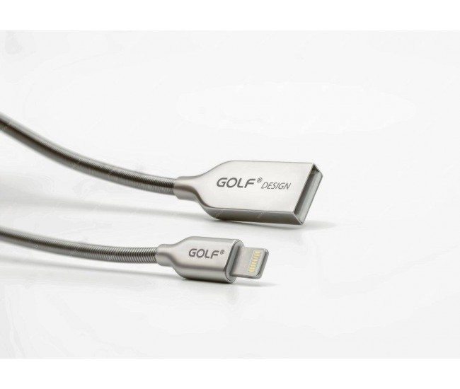 Cablu Kirsite Micro USB Golf 36M argintiu 1m 2.4A Fast Charging