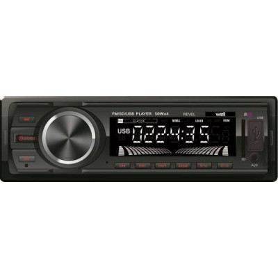 Radio auto cu slot USB si SD 4x50W Well