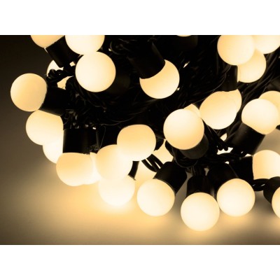 Instalatie iluminat festiv 200 lampi LED alb cald 12W Vipow