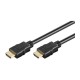 Cablu HDMI 2.0LC tata-tata 0.5m cu Ethernet 4K60Hz ARC negru Goobay 60619