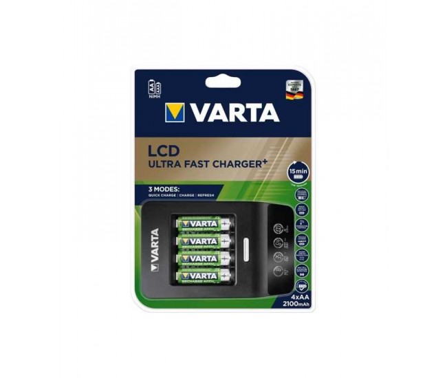 Incarcator Varta Ultra Fast Charger+ 57685 NiMH AAA AA + 4 acumulatori AA 2100mAh