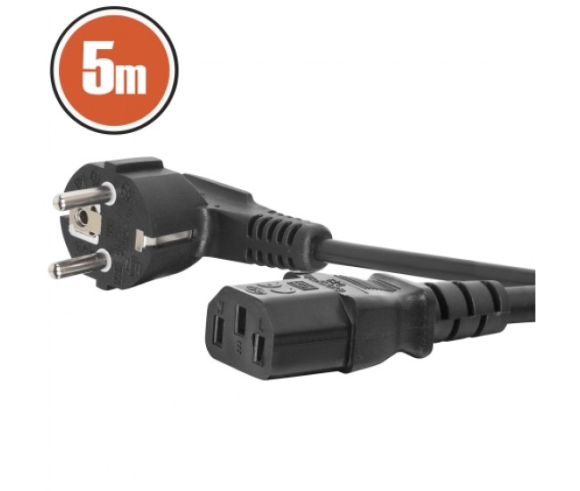 Cablu alimentare 5m pentru computer 3X0.75mm 10A 250V