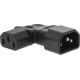 Adaptor de alimentare IEC-320-C14 la IEC-320-C13 la 90 grade spre stanga Valueline VLEP11903B