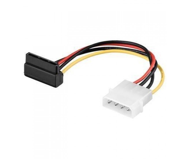 Cablu adaptor sata 90 grade la molex 5.25 4 pini Goobay