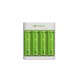 Incarcator E411 AA/AAA R3/R6 NiMH + 4 acumulatori 2000mAh GP ReCyKo GPE411210AAHC-2B4