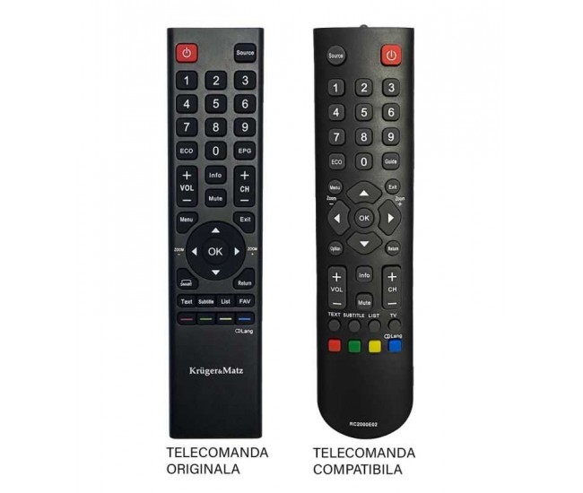 Telecomanda compatibila TV Kruger&Matz KM0224-T4 IR 548/ 0E (453)