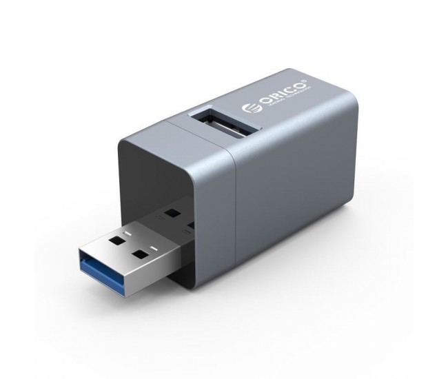 Hub USB Orico MINI-U32L Mini 3-in-1 gri