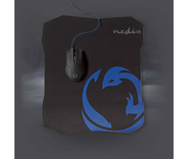 Set Mouse Gaming cu fir +Mouse Pad 1600 DPI 6 butoane Nedis