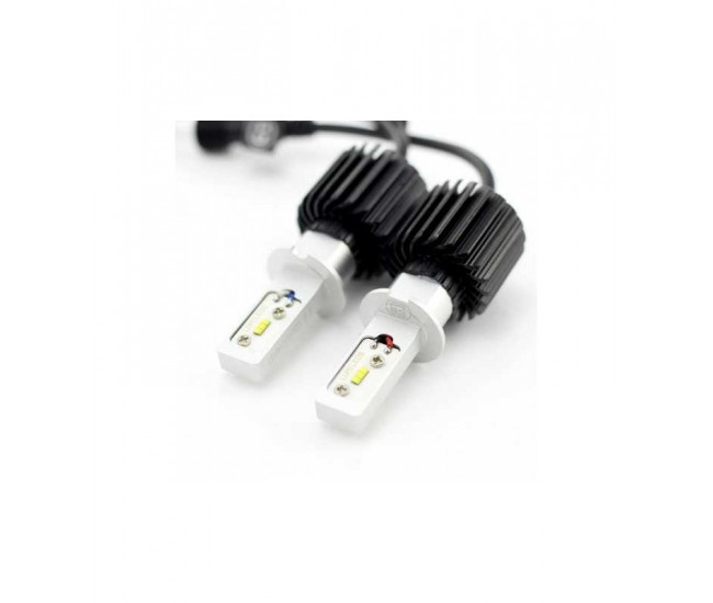 Becuri Far auto LED H3 set 2buc 12-24V 4000lm Lumina Alba CARGUARD