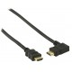 Cablu HDMI cu functie Ethernet 2m conectori drept si cotit 90 grade Valueline