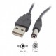 USB - DC 0.6m cablu 5.5x2.1mm OEM