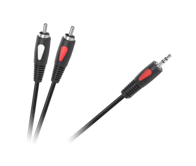 Cablu 3.5 mm tata - 2x RCA 1.8m ECO-LINE Cabletech KPO4004-1.8