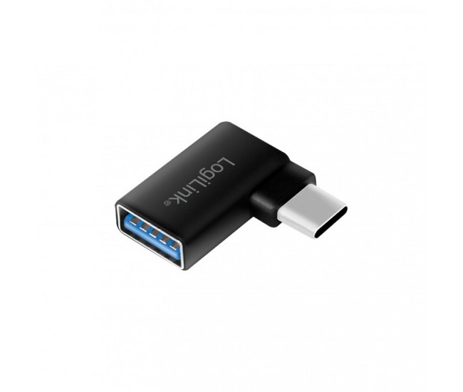 Adaptor USB 3.2 A mama - USB type C tata in unghi 90 grade LOGILINK AU0055