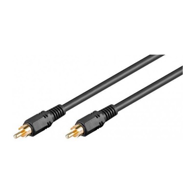 Cablu audio-video RCA-RCA 2m contacte aurite RG59 Goobay