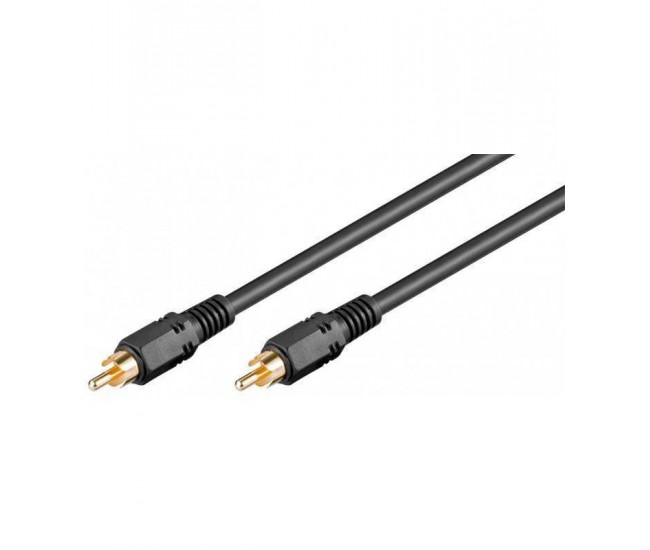 Cablu audio-video RCA-RCA 2m contacte aurite RG59 Goobay