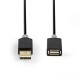 Cablu USB 2.0 A tata - USB A mama 2m Nedis