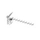 Antena directionala tip Yagi 19 DVB-T + analogice 21 - 60 474-862MHz 16dB polarizare orizontala verticala