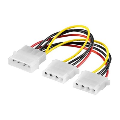 Cablu adaptor splitter alimentare molex 5.25 la molex 2x 5.25 15cm