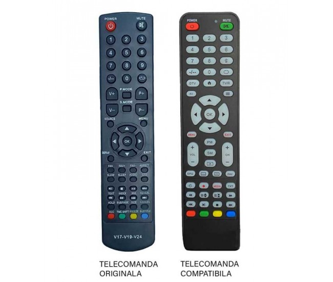 Telecomanda compatibila TV Vortex V17-V19-V24 (457)