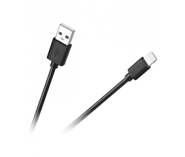 Cablu USB - lightning 1m negru Cabletech KPO3946