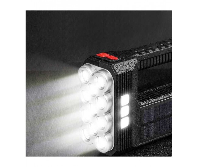 Lanterna solara LED COB cu functie de lumina de lucru acumulator Li-ion 1200mAh Micro USB 1000lm IP55 Phenom 18581