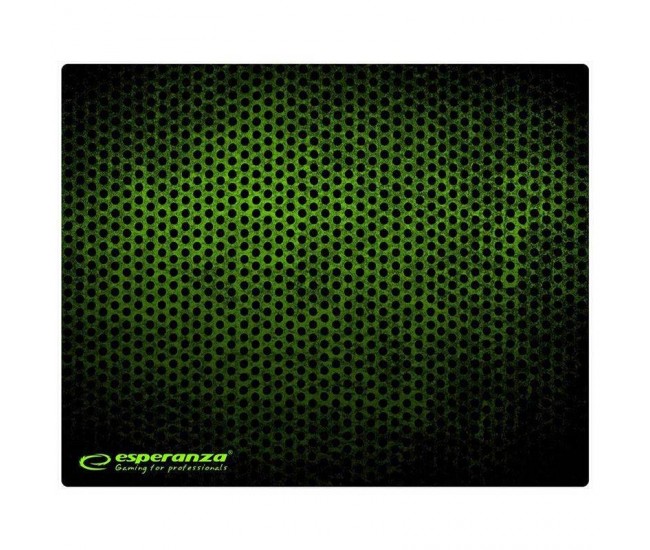 Mouse Pad Gaming verde 40x30cm Esperanza