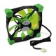 Ventilator Inter-Tech CobaNitrox Xtended N-120-GR 120mm 1200RPM LED verde