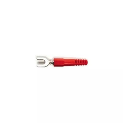 Papuc electric izolat tip furca 6mm rosu ST-6MM/32A/RD GBC 18.5027.00