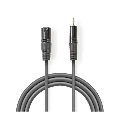 Cablu audio XLR 3-Pin tata - 3.5mm Jack tata 3m gri Nedis