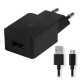 Alimentator USB Nedis 110-240V 1 iesire 2.1A negru micro USB inclus