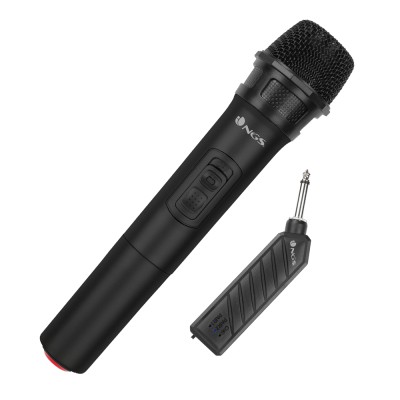 Microfon wireless unidirectional VHF Jack 6.3 mm negru SINGERAIR NGS