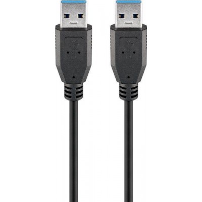 Cablu USB 3.0 5m USB A tata - USB A tata SuperSpeed 5Gbit/s negru Goobay