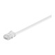 Cablu plat Cat6 UTP 10m 250MHz RJ45 cupru alb Goobay