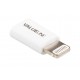 Adaptor iPhone Lightning tata - micro USB mama alb Valueline