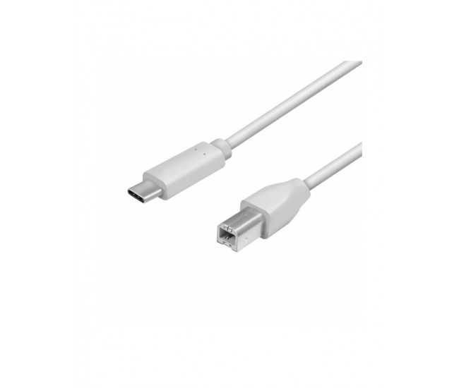 Cablu USB 2.0 B mufa - USB TYPE C mufa 2m gri LOGILINK CU0161