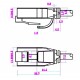 Cablu UTP Cat6 slim 3.6mm RJ45 mufat 1m patchcord gri Goobay