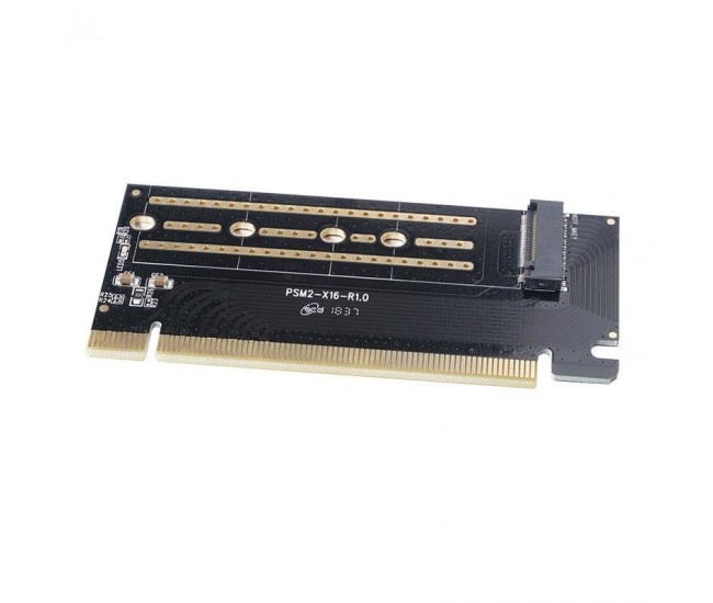 Adaptor PCI-Express - 1x M.2 NVME Orico PSM2-X16 SSD-uri compatibile 2230/2242/2260/2280 PCI-E Channel NVME Protocol M.2