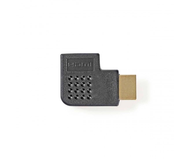 Adaptor HDMI - HDMI mama cotit stanga mare viteza cu Ethernet Nedis