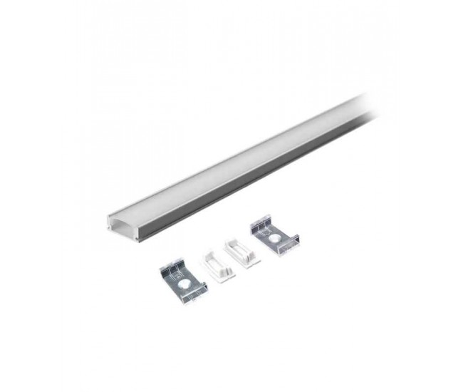 Profil aluminiu pentru banda LED 2m 23.5mm x 10mm alb SKU-3367 V-tac