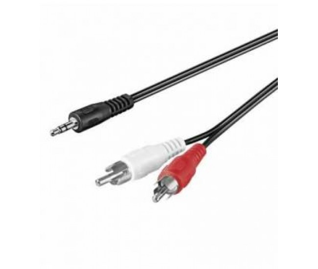 Cablu Jack 3.5 mm stereo la 2x RCA 1.5m Goobay