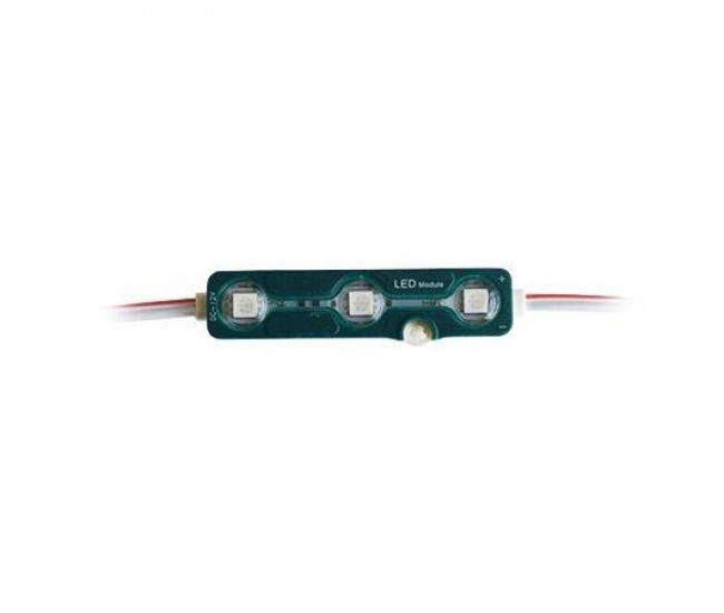 Modul 3 LED-uri SMD5050 verde IP67 V-TAC