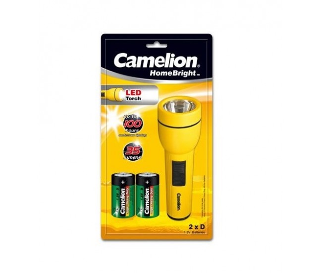 Lanterna de mana cu LED 35lm 2x D(R20) Camelion FL1L2D