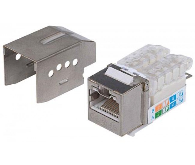 Conector Keystone CAT6a Intellinet RJ45 mama