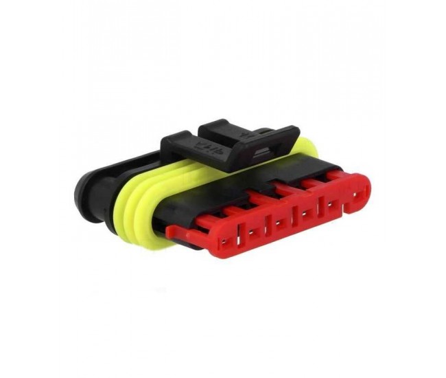 Conector cablu Superseal 1.5 mama mufa 6 pini IP67 TE Connectivity 282090-1