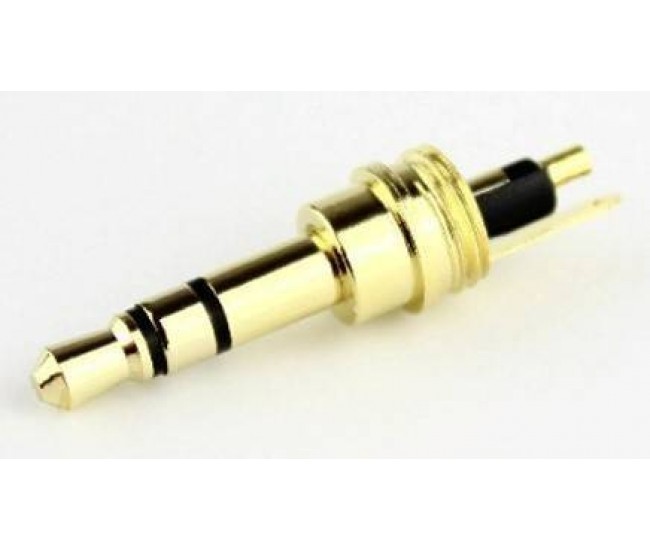 Mufa audio Jack HIGH QUALITY 3.5 mm stereo tata contacte aurite