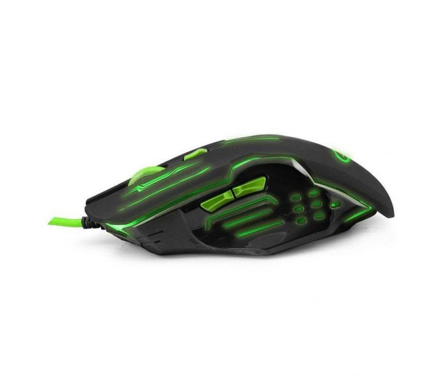 Mouse optic USB gaming 800-2400DPI 6 butoane verde ESPERANZA