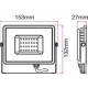 Reflector LED SMD 20W 4000K 1600lm IP65 negru-gri CIP SAMSUNG V-TAC