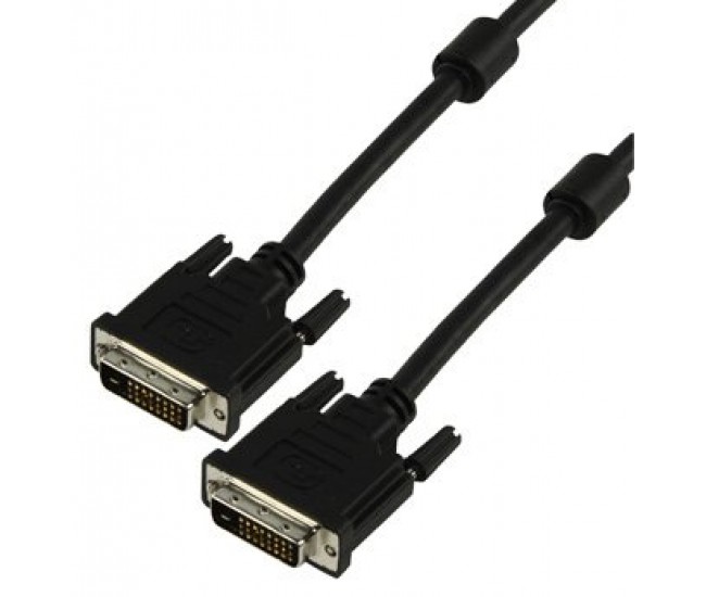 Cablu DVI-D Dual Link 24+1p tata - DVI-D Dual Link 24+1p tata 5m VALUELINE